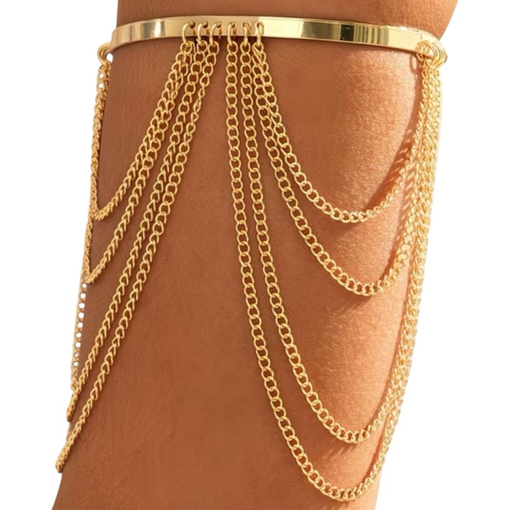Arm Cuff OS 8 Chains Golden